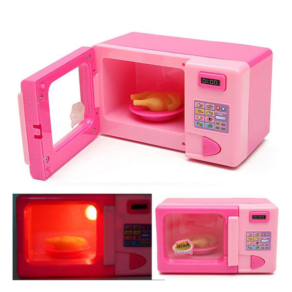 Wholesale- Simulate Oven Mini Education Toy Kitchen Toaster Microwave Pretend Cooking
