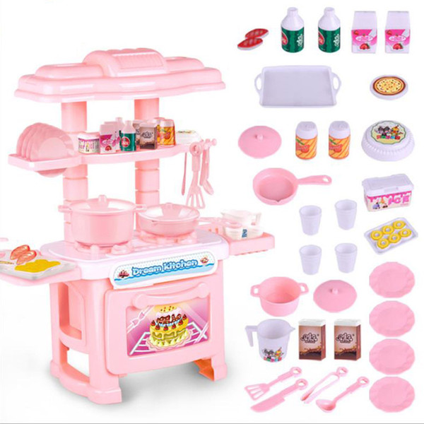 Children's Mini Play House Toy Girl Simulation Cooker Kitchen Toy Set Hot Sale Cutlery Model Set Gift for Kids