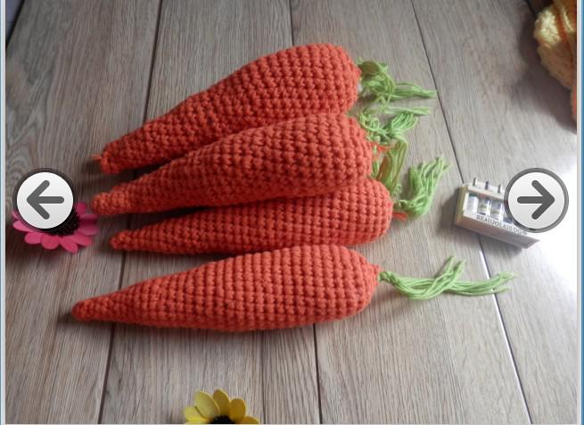 Crochet Carrot Children's Toys carrots Crochet Pattern Carrot Toy Photo Prop Baby Christmas Gift