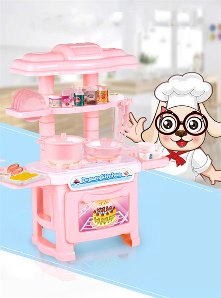 Multifunctional Tableware Table Kitchen Cooking Set Girls Boys for Kids Early Age Development Educational Pretend Play Food Assortment Set