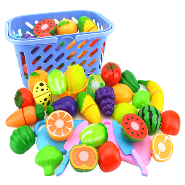 Kids educational toy gift set House toy, fruit, cut and cut fruit toys, children's kitchen toy set