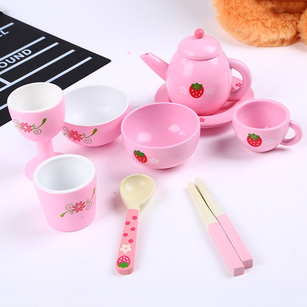 2019 new Children's Educational Toys Wooden Simulation Tea Set Parenting Early Learning Toys Baby Development Toys