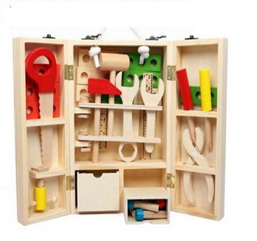 Wrench tool set for Baby Kids Wooden Multifunctional Tool Set Toy Nut Combination Educational math montessori brinquedos baby