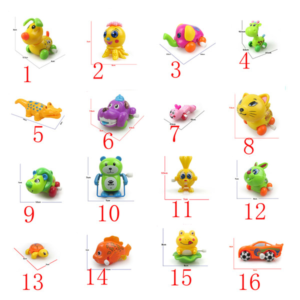 16 models small-scale Up chain toys animal Reward children Kindergarten gife turtle baby kids Bath toys
