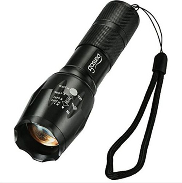 Gosund T6 LED Flashlights-Water Resistant Zoomable Tactical Flashlight of 5 Light Modes High Powered Torch with Bottom Click Outdoor Tools