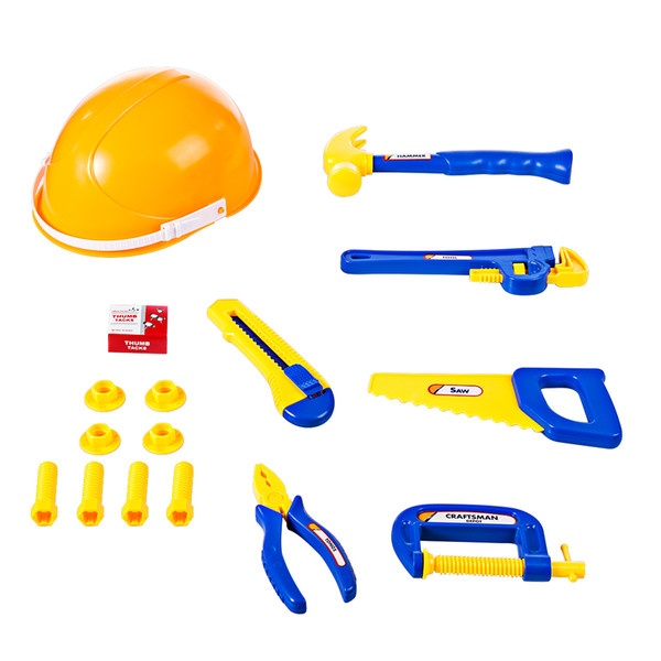16Pcs Pretend Play Emulational Toy Kit Engineer Tool Sets for Children Interest Development Kits Toys For Kids