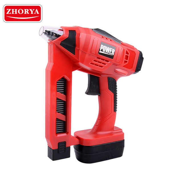 Zhorya Pretend Play Power Tools Environmental Plastic Tool Set Simulation Gun with Sound Christmas Gifts for Boys Children