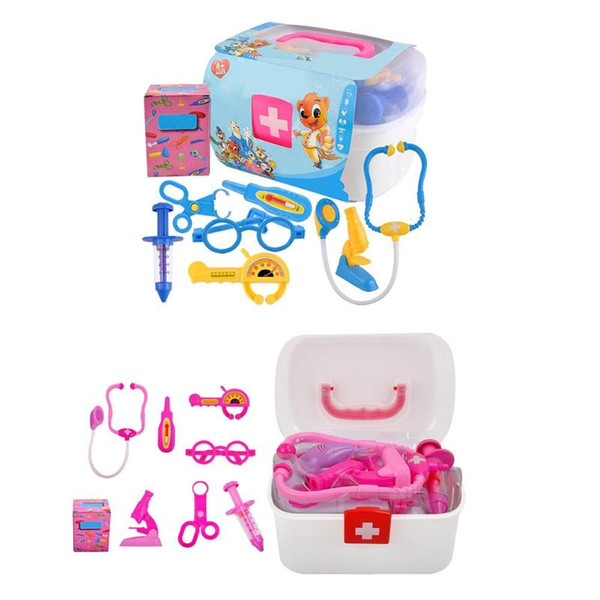 Kids Children Role Play Doctor Nurse Toy Medical Set Kit Plastic Carry Case Medical Kit Kids Educational Role Play Interactive