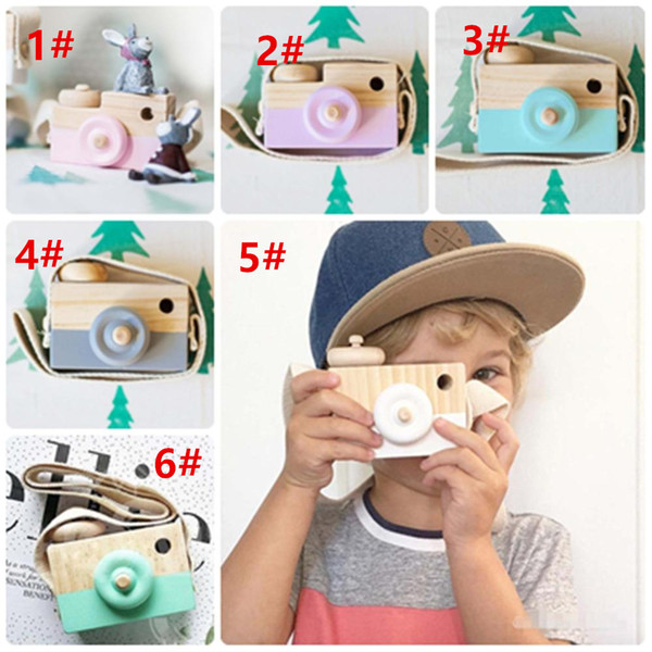 New Arrival Mini Cute Wood Camera Toys Safe Natural Toy For Baby Children Fashion Clothing Accessory Toys Birthday Christmas Holiday Gifts