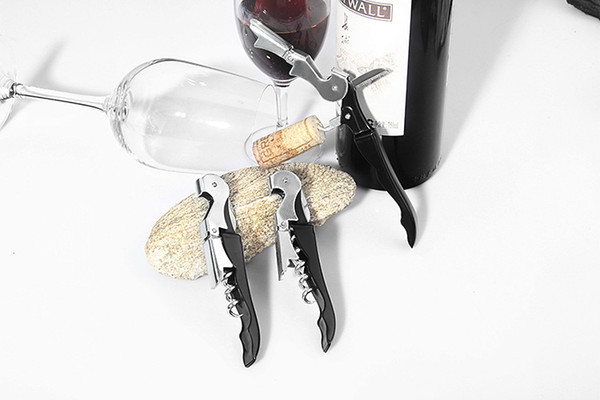 Multi-Function Wine Bottle Cap Opener Corkscrew Cork Screw Stainless Steel Metal With Handle Home Party Gifts