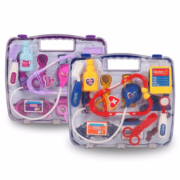 14pcs/Set Doctor Series Pretend Play Set Children Play House Toys Medical Kits Classic Toys Simulation Medicine For Girl & Boy