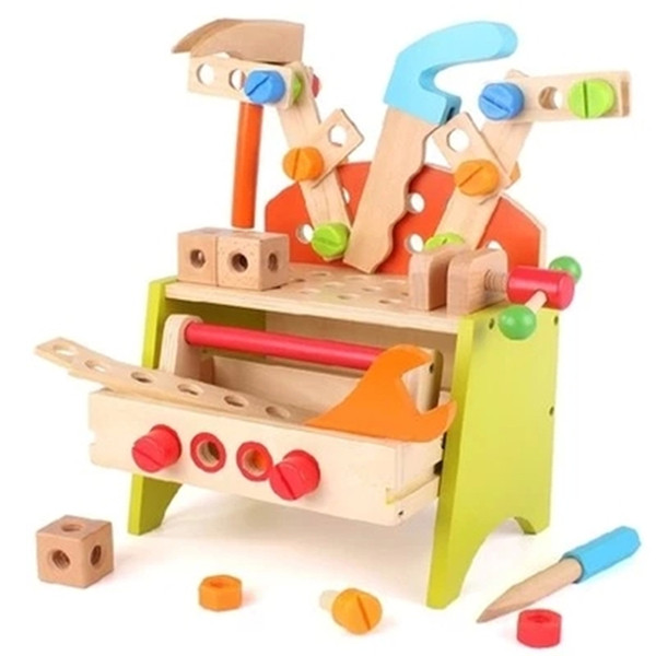 New Arrival Children Toolbox boy toy puzzle simulation repairs demolition assembly force nut repair tool sets baby suit