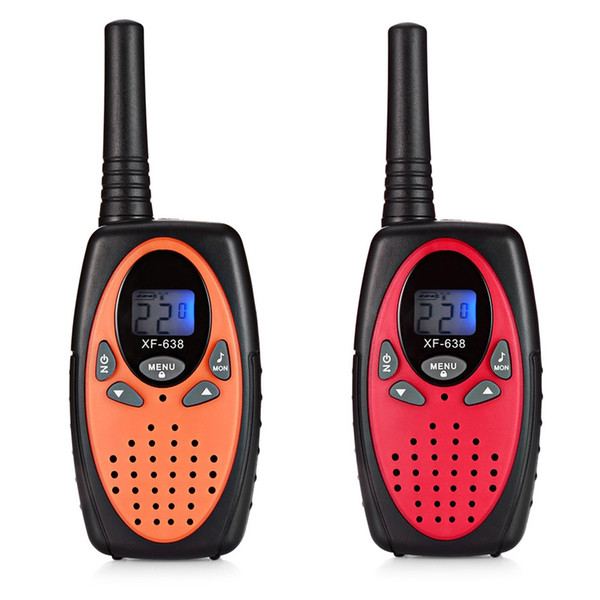 2pcs 22 Channel Travel Handheld Walkie Talkie Kids Portable 2 Way Transceiver Adjustable Volume Levels Electronic Toys For Child VB