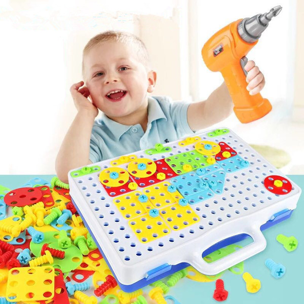 Educational Toolkit Alpinia platype Kids hands on Toys Puzzle puzzle Screw nut Electric drill toy Building Blocks Educational Toys