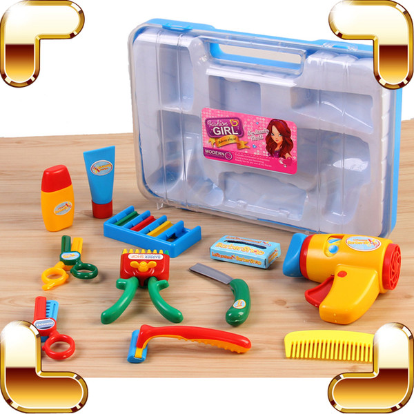 New Arrival Gift Baby Hairdresser Pretend Play Toys Educational Learning Game Tools Haircut Model Children Safety Kids Toy