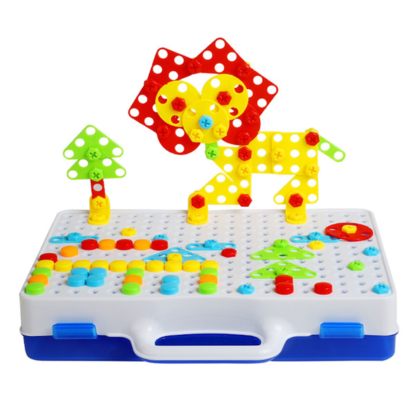 237Pcs Children Electric Drill Nut Disassembly Match Tool Kit Educational Drill Assembled Building Blocks Toys Kid Playing Sets