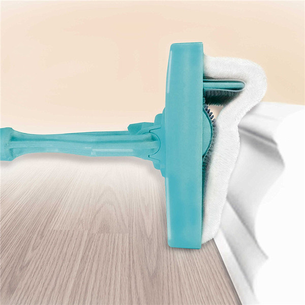 Baseboard Buddy Cleaning Mop Plastic Steel Lazy Mop Simply Walk Glide Extendable Multiuse Cleaner Microfiber Dust Brush House Cleaning Tool