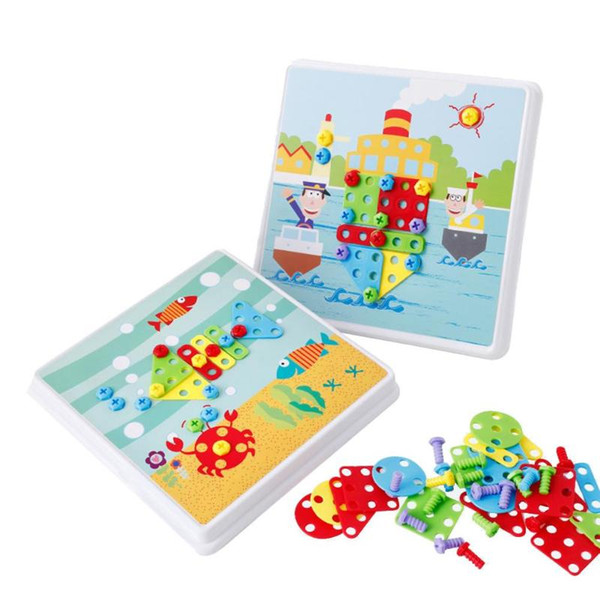 116pcs Children Electric Drill Nut Disassembly Match Tool Assembled Block Set Educational Intellectuals Building Toys