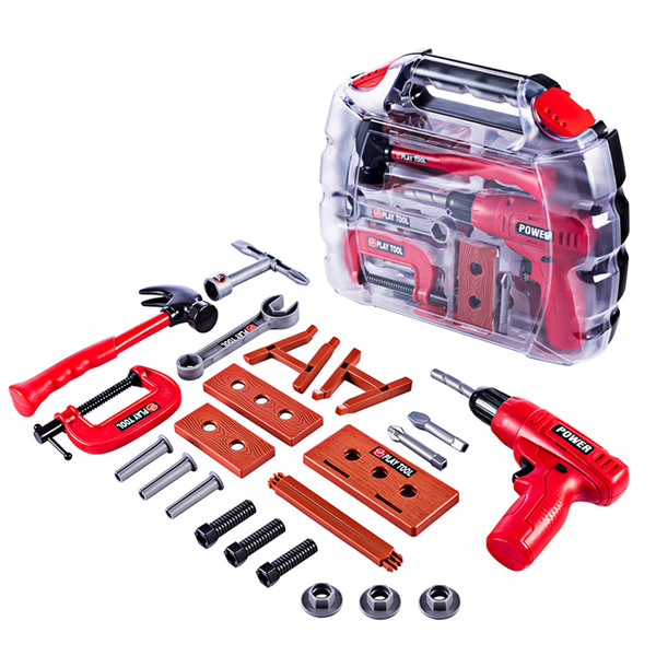 22Pcs Children Pretend Play Toys Electric Tool Set Educational Gift Early Educational Toys For Kid