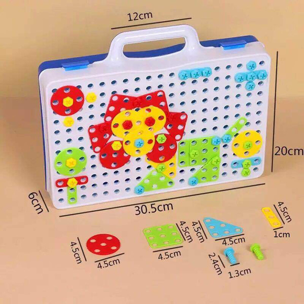 Educational Toolkit Alpinia platype Kids hands-on Toys Puzzle puzzle Screw nut Electric drill toy Building Blocks Educational Toys