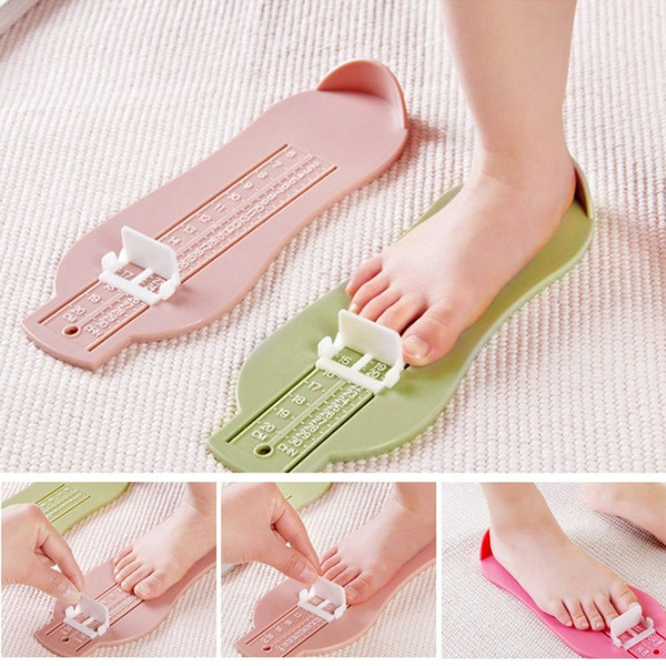 Baby Foot Measure Gauge Toys Plastic Shoes Size Measuring Nesting Toy Colorful Shoes Fittings Measure Toy for Toddler Infants