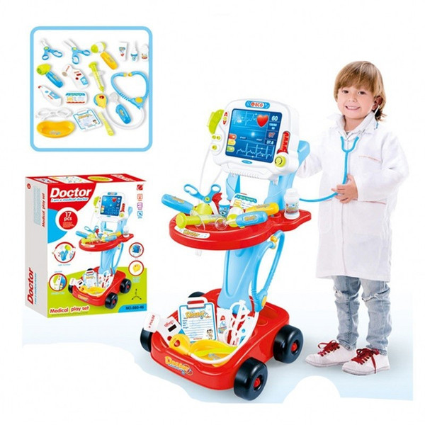 Children Pretend Play And Dress Up Toy Happy Little Doctor Fun Device Combination Game Set For Kids 17pcs 51lq Ww
