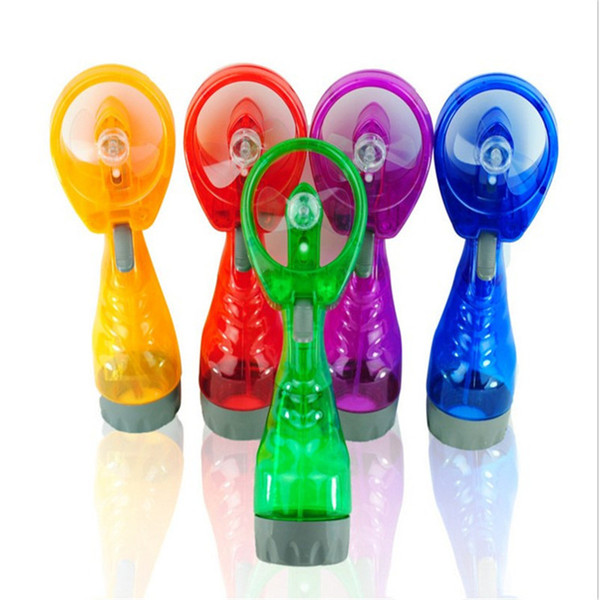 Mini Handheld Spray Fan Summer Cool Outdoor Travel Portable Water Spray Cooling Mist Fan Bottle for Sports Beach Camp
