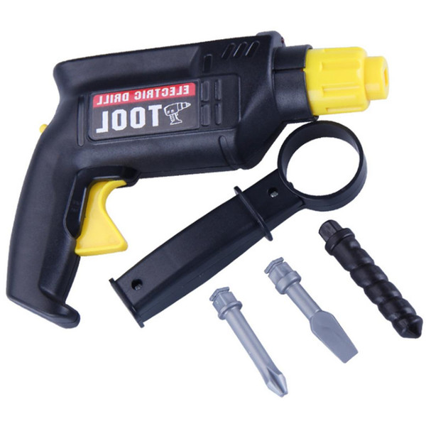 Children Plastic Simulation Maintenance Tool Repair Electric Drill Tool Early Development Education Toys for Children No Battery