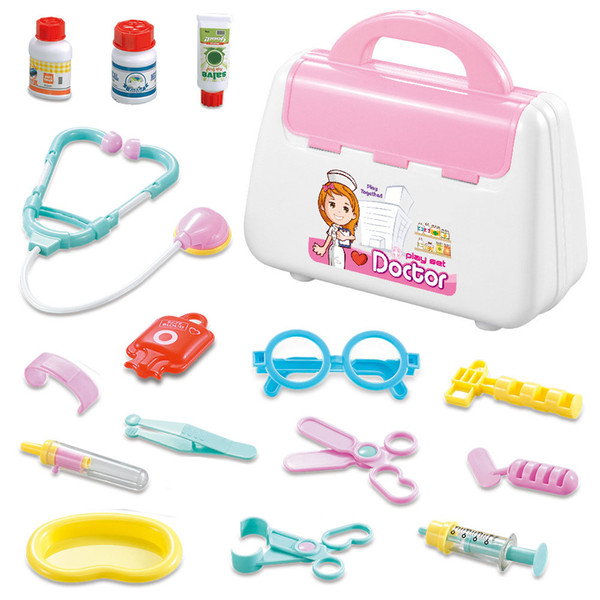 15Pcs/Set Pretend Play Toy Doctor Nurse Medical Kit Model Set Role Play Simulation Learing Educational Toys For Children Kids