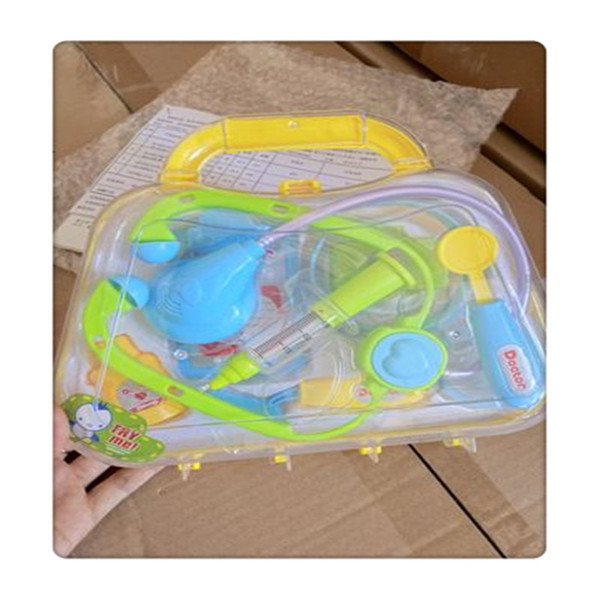 Wholesale Play Doctor Kit Medical Toys Pretend Doctor Kit Prentend Play Toys Interesting for Children Blue/Green Random allocation Hot Sale