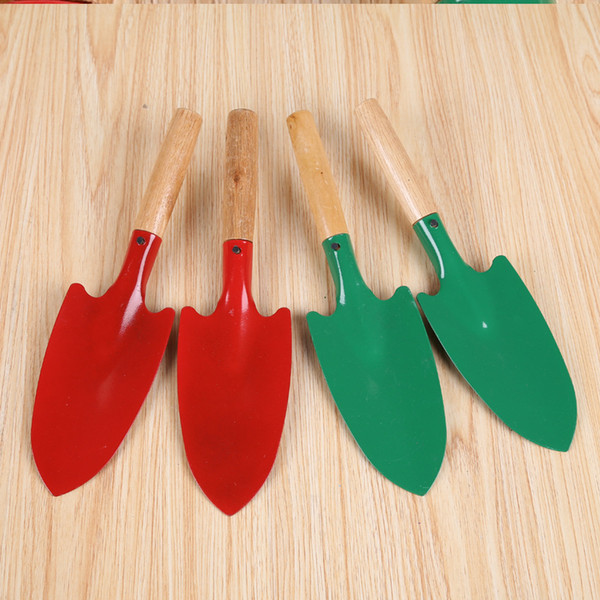 New 10PCS Small Gardening Shovel Household Digging Lawn Trowel Shovel Hand Tool Beach Shovel Camping Wood Handle Spade for Sale