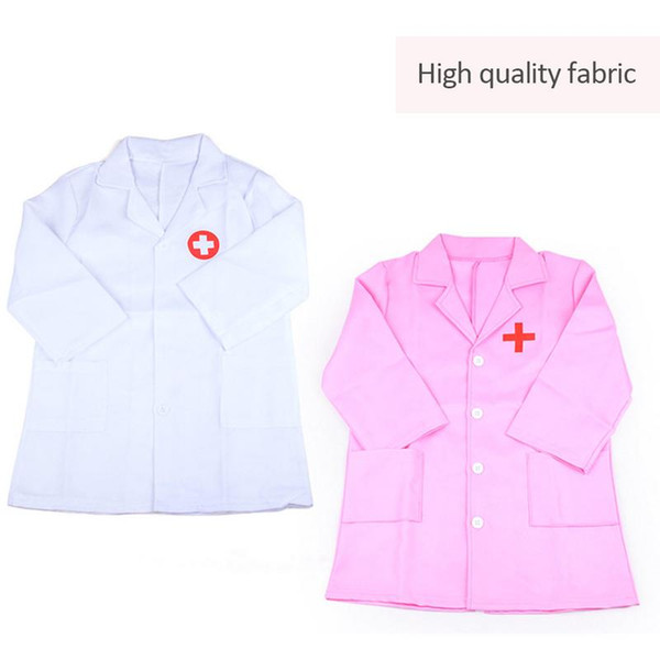 Children Pretend Uniform Clothes Toy Children's Clothing Role Play Costume Doctor's Overall White Gown Nurse Uniform