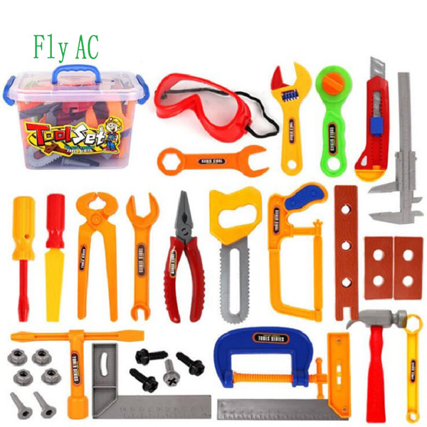 Cheap Toys Fly AC Durable Kids Tool Set and 32 Pretend Play Construction Accessories, Construction Tool Set, Pretend Play for Birthday gift