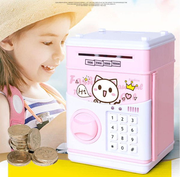 Children's Piggy Bank ATM Deposit Machine Password Automatically Eat Money Sucking Money Creative Toys for Kids