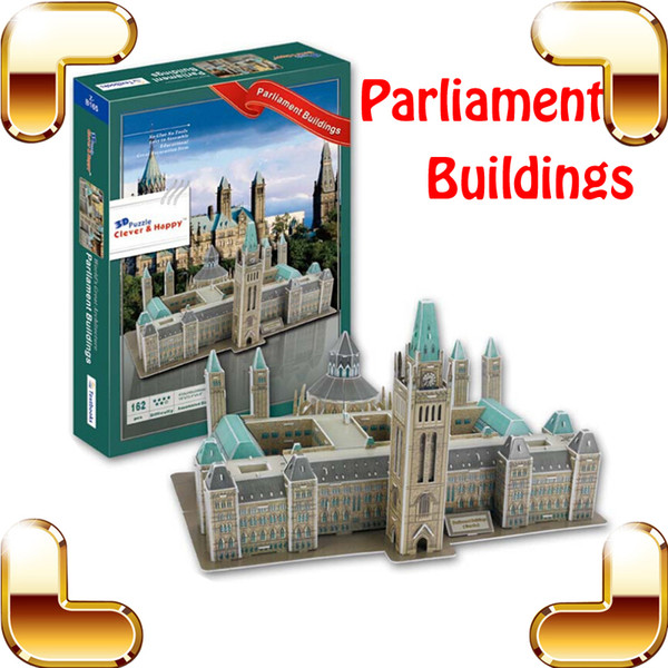 New Year Gift Parliament Buildings 3D Puzzle Build In Paper Puzzle Simulated Design History Building DIY Collection Gift