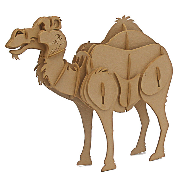 new arrival cardboard oem paper educational dromedary camel diy animal puzzle 3d toy manufacturer custom design wholesale sale price