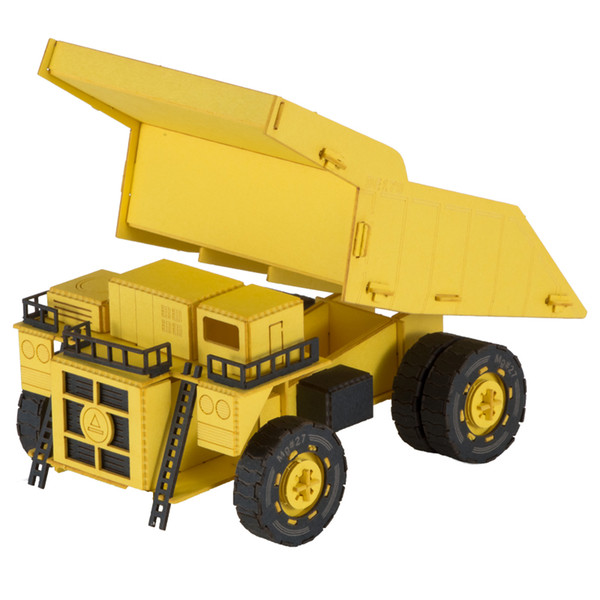 new arrival construction vehicles dump truck diy educational cartoon mini paper toy personalised jigsaw games for children