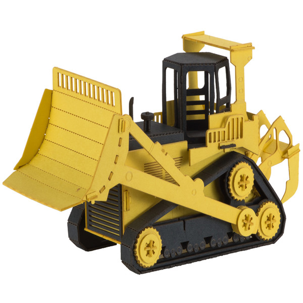 real construction vehicles bulldozer mini model children diy cartoon educational toy paper cheap best 3d puzzles games maker wholesale