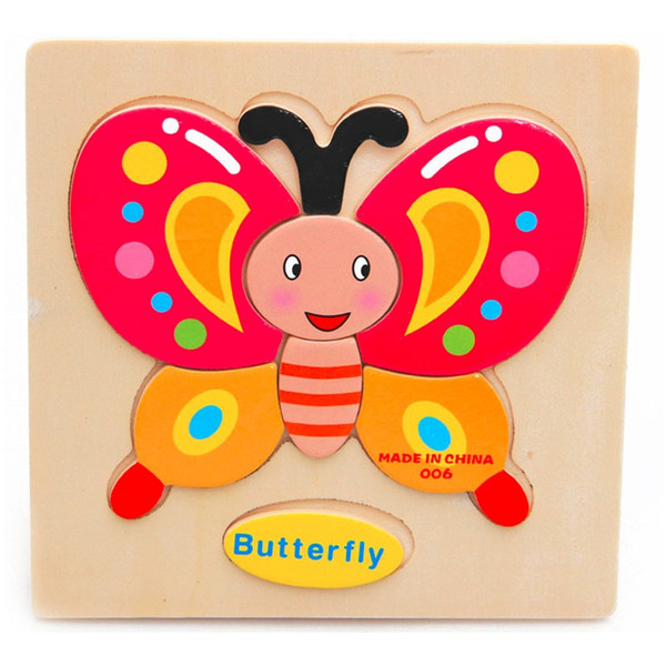 Kids Animals Wooden Puzzle Baby Educational Toys Games Picture Jigsaw Puzzles Toys For Children Gifts juguetes educativos