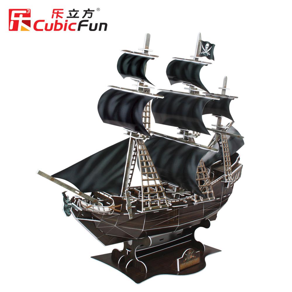 Hot 155 pcs 3D Puzzle - The Black Pearl Warship 