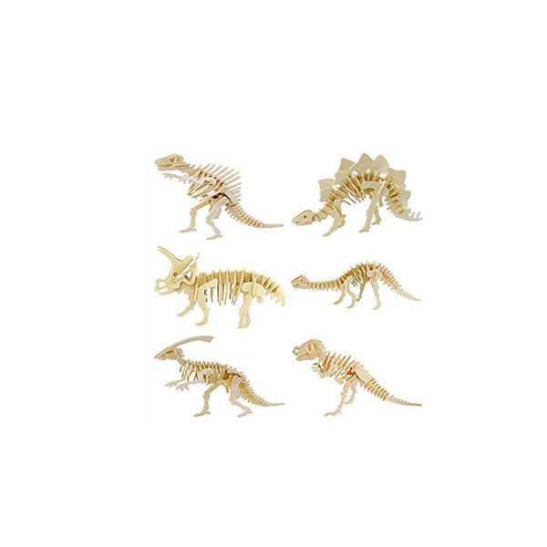 3D Puzzles three-dimensional puzzle children's educational toys handmade DIY dinosaur birthday model making creative cheap toys gifts