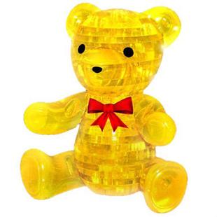 Christmas Gifts! Teddy Bear Creative Crystal Puzzle 3D Stereo / Puzzle /3D Puzzle & Free shipping