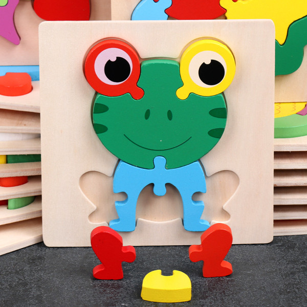 kids educational toys baby boys and girls animals 3d puzzles gifts for 2-3 years old kids