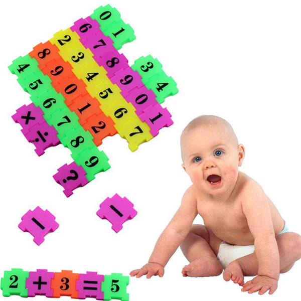 36Pcs Baby Child Number Symbol Puzzle Foam Maths Educational Toy Gift 3d Metal Puzzles Learning Education Toys