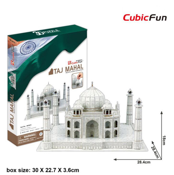 MC081H Taj Mahal CubicFun 3D puzzle Diy Paper Model architectural model Papercraft Home Adornment for christmas