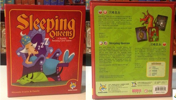 Sleeping Queens Board Games Card Children's Educational Toys Party Game Funny Kids Game Send English Explanation