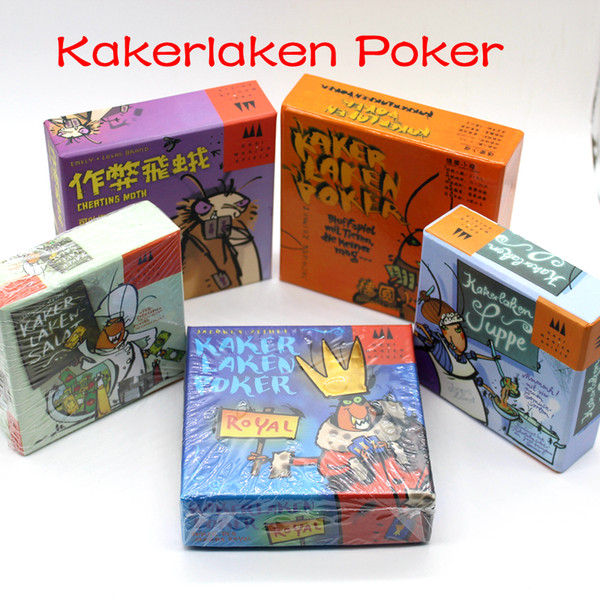 5 Options Funny Cards Game Kakerlaken Salat/Poker/Royal/Suppe/Mogel Motte Board Game Family Party Cockroach Indoor Game