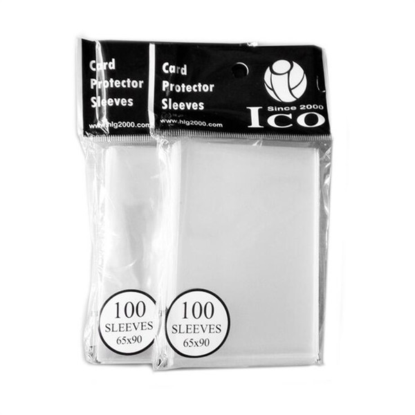 65x90mm ICO Transparent Card Sleeves Magic Of Three Kingdoms Football Star Cards Collection Protective Cover Practical Jewelry Bag 6hl YY