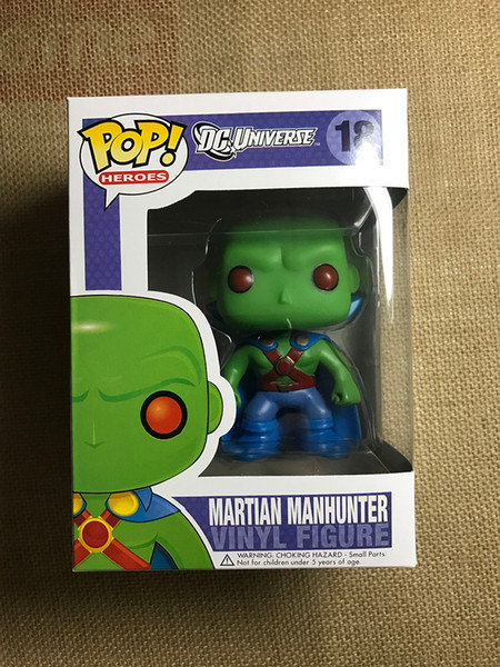 Limited Edtion 16cm Rare Funko Pop Martian Manhunter Funko Games Bobble Head 18# Pop Dolls Board Games with New Original Box
