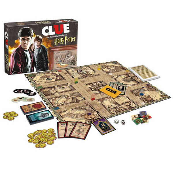 Hot Clue Discover Harry Potter Board Games Action Figures Edition Brand Sealed Set Witchcraft Game Collection Cards Kit Fans Toy Gift